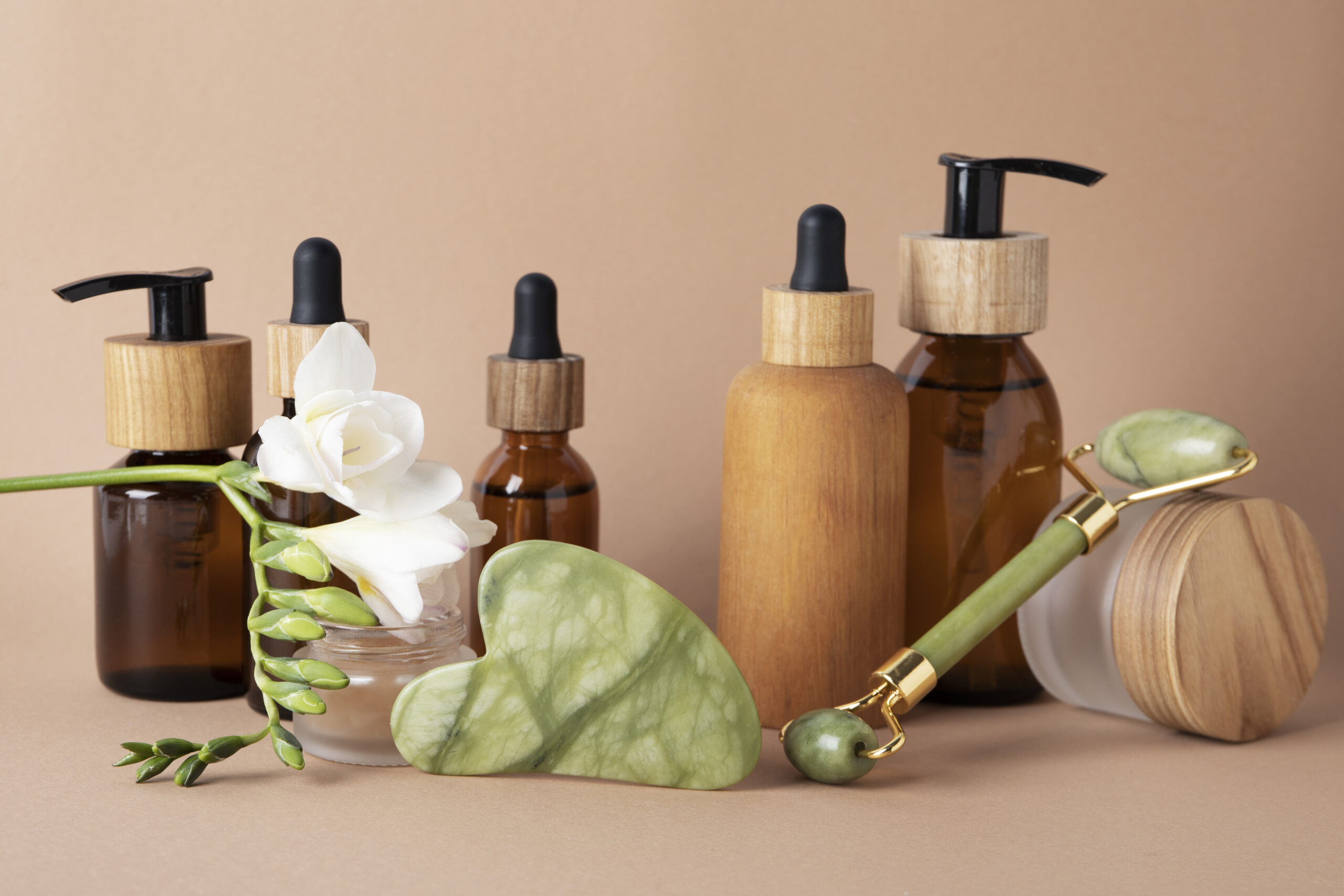 gua sha care products arrangement scaled